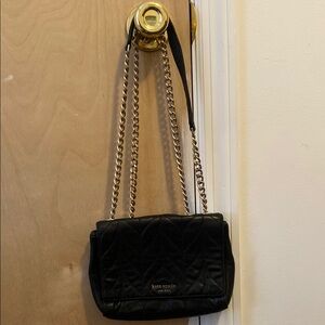 Kate Spade Black Quilted Shoulder Bag